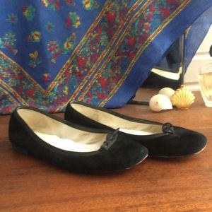 Repetto Black Suede Flats 35